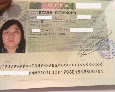 Chúc mừng hai quý khách hàng đã có được visa Pháp